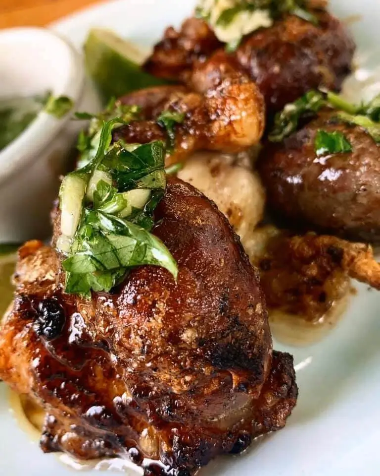 platillo de riñones de ternera a la provenza en buenos aires grill restaurant