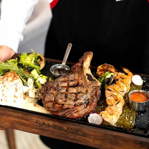 Comida del Restaurante Sanbravo Mérida