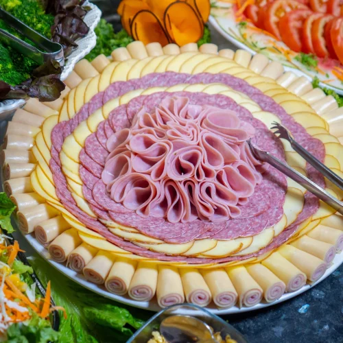 Buffet de verduras en el restaurante rodizio