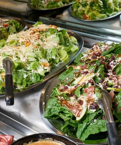 barra de ensaladas en mr pampas