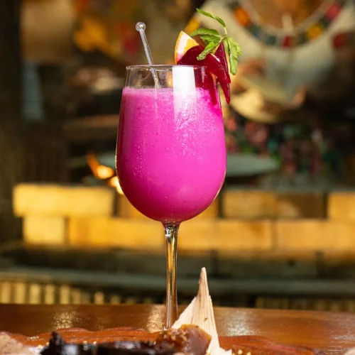 Bebida preparada del restaurante el edén