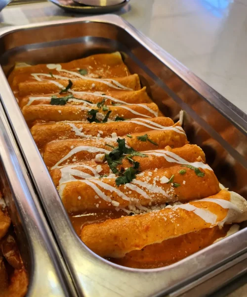 Buffet para desayunar en Playa del Carmen