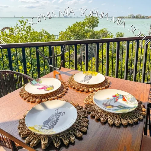 increíbles vistas del restaurante buffet en la laguna nichupte en la zona hotelera de cancun