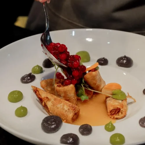 comida gourmet en yerba santa mérida