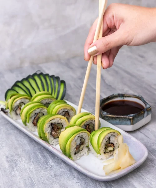 Sushi en el restaurante irori cancun