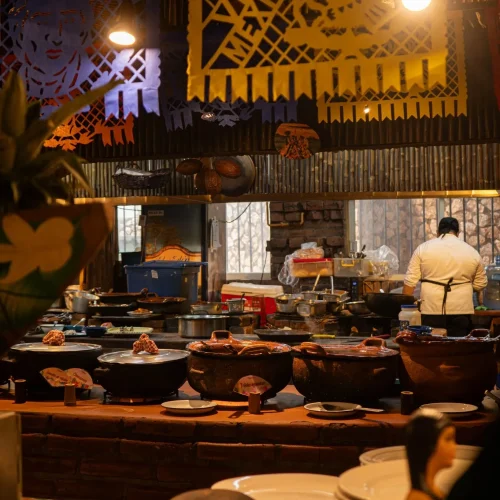 Interior del restaurante El Edén en Villahermosa Tabasco