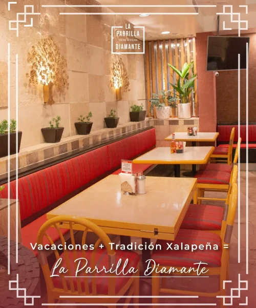 interior del restaurante la parrilla diamante