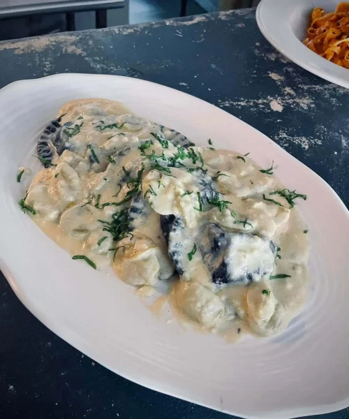 pasta italiana en la famiglia playa del carmen