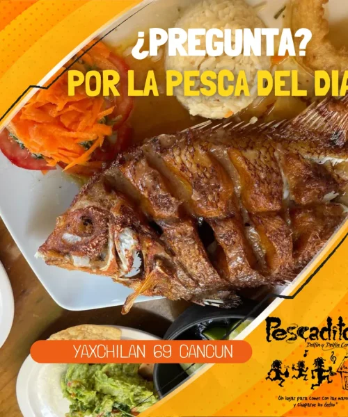 Pescados fritos platillo del restaurante pescaditos