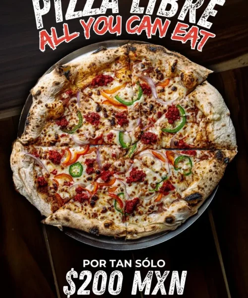Comida economica en Playa del Carmen Pizza Patio 34 Bar