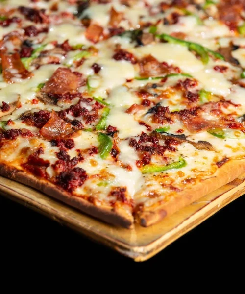 Pizza mexicana de especialidad en casa jaguar pizzería
