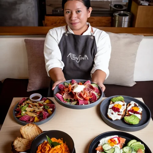 Todos los platillos del menú de la cafetería alfonsina en tulum