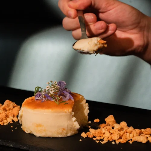 postre del restaurante la roca en merida