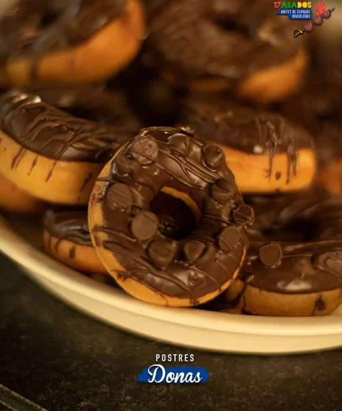postre de donas en 17 asados restaurant