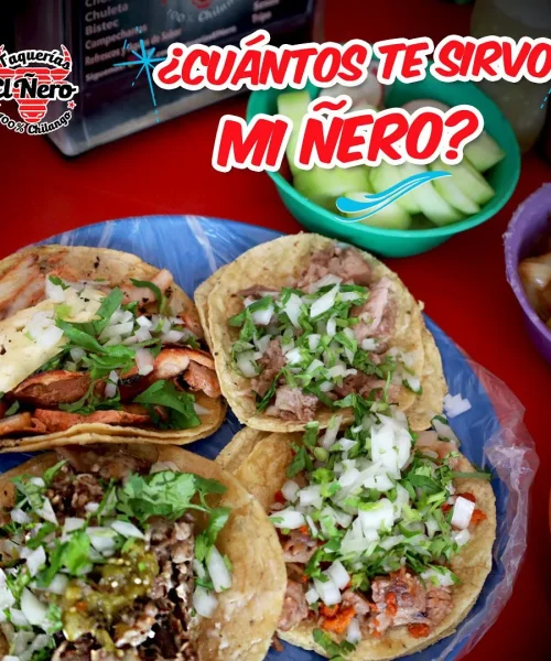 Deliciosos tacos baratos en taqueria el ñero