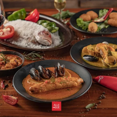 Menú del restaurante español en angelopolis en puebla