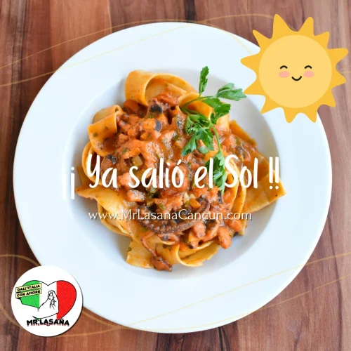 Pastas italianas en la trattoria mr lasaña cancún