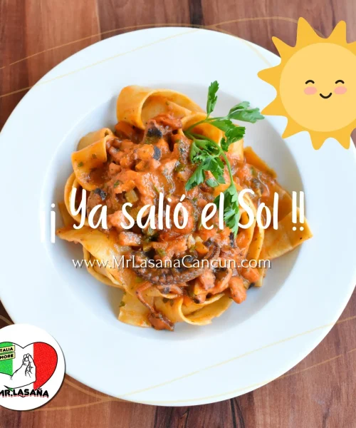 Pastas italianas en la trattoria mr lasaña cancún