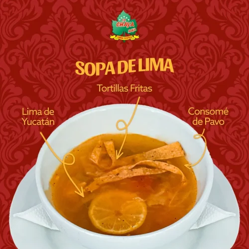 sopa de lima comida de la gastronomía yucateca by la chaya maya
