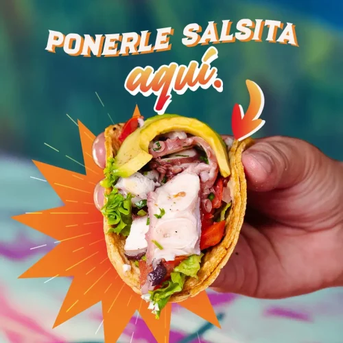 tacos de camaron en el restaurante el timon de cancun