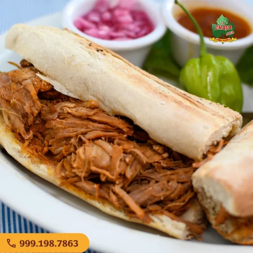 donde comer torta de cochinita en merida la chaya maya