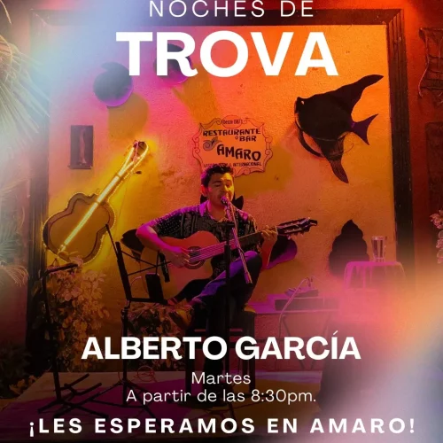 músicos que estarán en vivo en el restaurante amaro